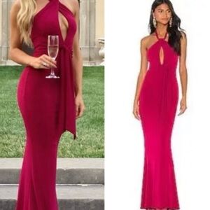 Nookie Crave Gown in Ruby maxi gown prom
